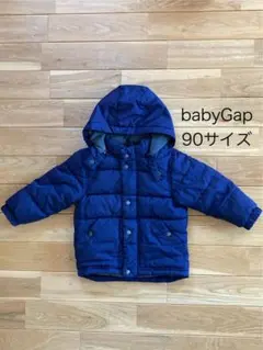 ネイビー/フード付きダウン　baby GapGAP キッズ　90サイズ