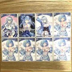 ホロライブ　ホロライブカード　キュリアスユニバース　雪花ラミイ　８枚