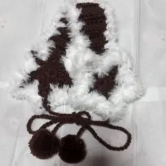 す*ず様 ハンドメイド　かぎ針編み　星　イヤーマフ　編み物　ブラウン