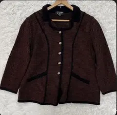 イタリア製 レリアン VITTORIO ニットジャケット 13+ 大きいサイズ