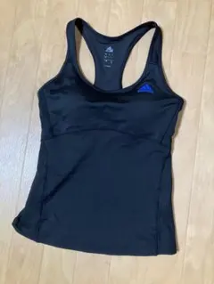 adidas カップ付タンクトップ　メッシュY字バック　S ヨガ　トレーニング