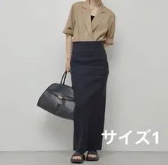 GALLARDAGALANTE ストレッチ ハイウエストマキシタイトスカート 黒