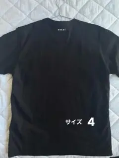 美品　サカイ sacai side zip Tシャツ　ブラック　4　サイドジップ