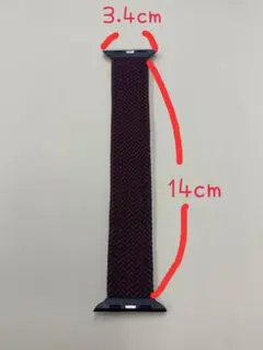 Apple Watch用バンド　ワインレッド　ナイロン