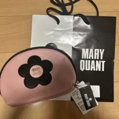 MARY QUANT ピンク花モチーフポーチ