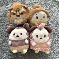 ディズニーストア　ufufy ミッキー&ミニー　美女と野獣　セット　ぬいぐるみ