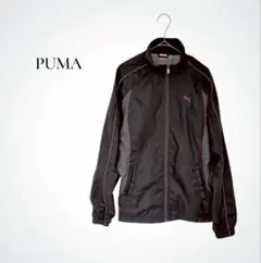 プーマ ウインドブレーカー レディース M ブラック ピンクライン 内側メッシュ