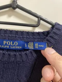 Polo Ralph Lauren ケーブルニット ネイビー L