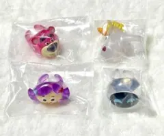 ピクサーキャラクター ファッションリング ロイヤルクリア 4点セット