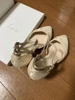 ブライダル　パーティ　パンプス　23センチ