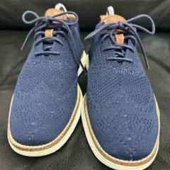 COLE HAAN ネイビー ニットスニーカー