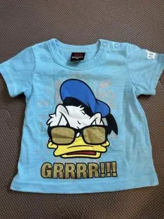 ドナルドダック Tシャツ 水色 半袖 80
