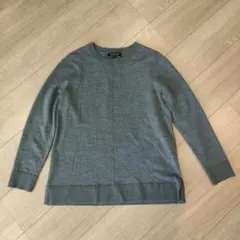 BANANA REPUBLIC メリノウール長袖セーター M　グレー