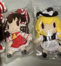 東方 霊夢 魔理沙 ゆっくりぬいぐるみ中 セット Phantasm Screen