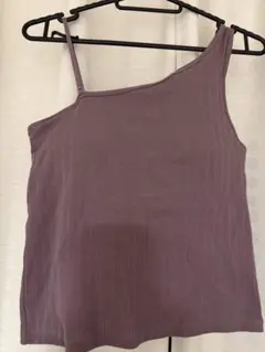 GUアシンメトリー　リブタンクトップ Lサイズのサムネイル