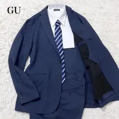 ✨美品✨ジーユー　セットアップ　スーツ　ビジネス　カジュアル　紺　XL