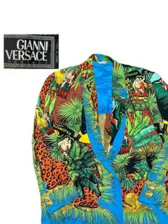 ★GIANNI VERSACE★テーラード ジャケット★ジャングル★アニマル★8のサムネイル
