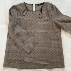 ZARA チェック柄 ブラウス 七分袖