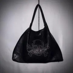 archive Leather skull studs handbag y2kのサムネイル