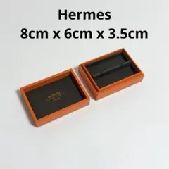 【極美品】エルメス HERMES 空箱 アクセサリー イヤリング　レザーケース