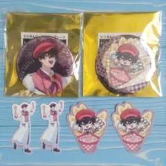 にじさんじ マリオンクレープ コラボ 佐伯イッテツ 缶バッジ フレークシール