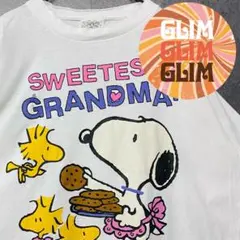 US古着◆ピーナッツ スヌーピー ウッドストックTシャツ ホワイト メンズ2XL