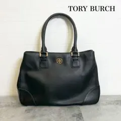 ☆極美品☆Tory Burchレザー トートバッグ エラ エンボス ブラックA4 