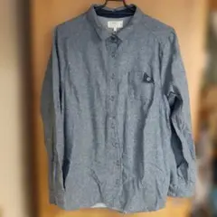 ＊cloud nine＊デニムブルー系薄起毛シャツ＊