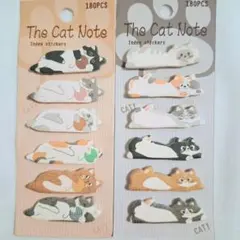 猫の付箋 The Cat Note インデックスステッカー 180枚入 2種