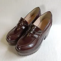 美品 INGNI イング 厚底ローファー ブラウン Mサイズ レディースのサムネイル