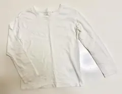 長袖Tシャツ 白　柄なし