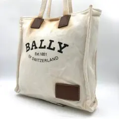 BALLY バリー キャンバストートバッグ アイボリー レザー 帆布 - メルカリ