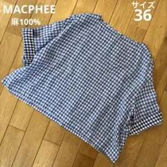 美品 トゥモローランド MACPHEE プルオーバー　リネン100% ブラウス