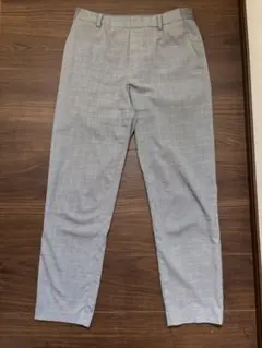 UNIQLO グレンチェック スラックス グレー Mサイズ
