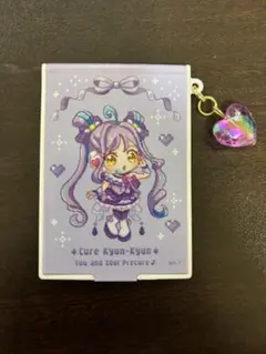 ドットアート ハートビーズ付きミニミラー（キュアキュンキュン）