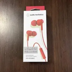 【新品】オーディオテクニカ ATH-CK350XiS RD レッド 有線イヤホン