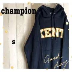 古着championチャンピオンビッグ刺繍プリントスウェットネイビーSトルコタグ