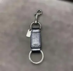 COACH 上品 ブラック レザー キーホルダーのサムネイル
