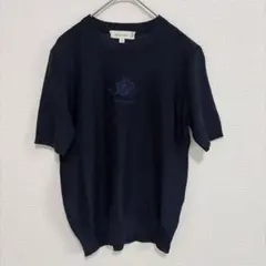 Ailema grace ネイビー 半袖ニット サマーニット