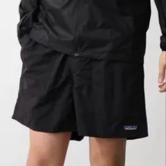 美品 1番人気カラー patagonia バギーズショーツ ブラック7インチ