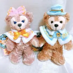 【お顔厳選】　ダッフィー　シェリーメイ　ぬいぐるみバッジ　クリスマス　ぬいば