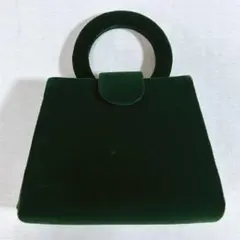 BK31 和装用バッグ 緑 匿名配送 美品 ベルベット