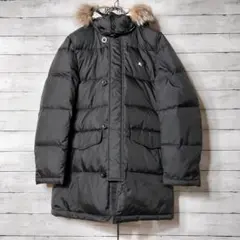 バーバリーブラックレーベル ダウンジャケット ファー着脱可 ノバチェック