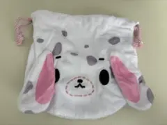 シュガーバニーズ ふわふわ巾着 ぶちうさ