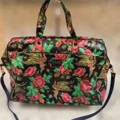 FEILER 花柄 ボストンバッグ　2way ナイロン　大容量