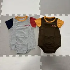 Levi's 半袖ロンパース 2枚セット(70.80)