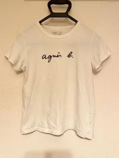 agnès b. ホワイトTシャツ 2 M 白　アニエスベー　ロゴ