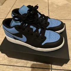 Nike Air Jordan 1 Low ブラック/ブルー　25cm 美品