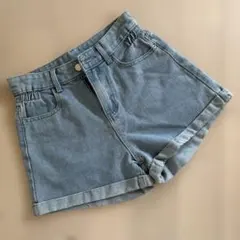 GRL デニムブルー ショートパンツ M