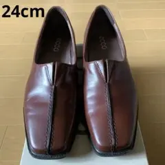 エコー 革靴 24cm EEE ヒール4cmのサムネイル